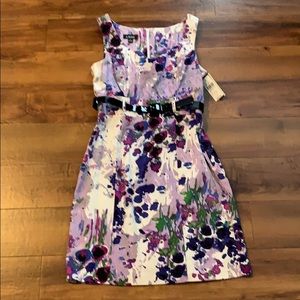 New A. Byer purple multi color dress size 5